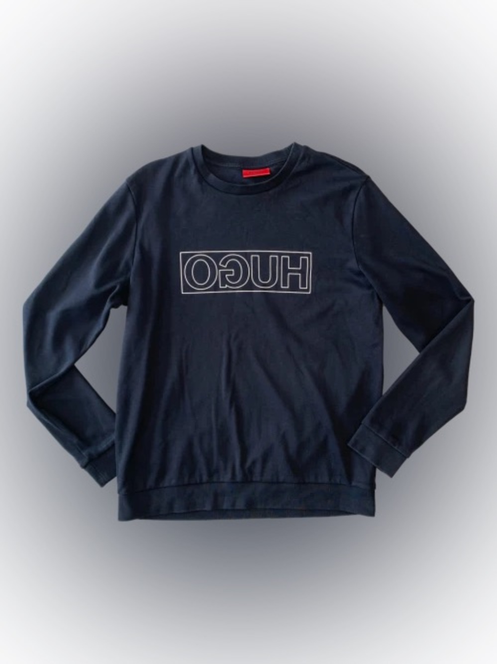 HUGO BOSS, reversed logo sweatshirt for men!